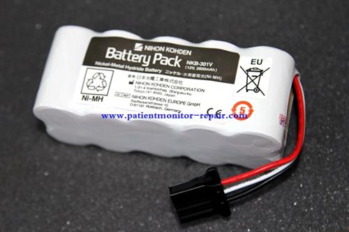 Batterie NKB-301V (12v 2800mAh) de défibrillateur de NIHON KOHDEN