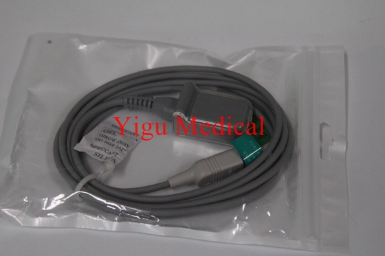 Metal Medical Equipment Parts D-Turn Square Head Blood Oxygen Extension Line SPO2 Wire