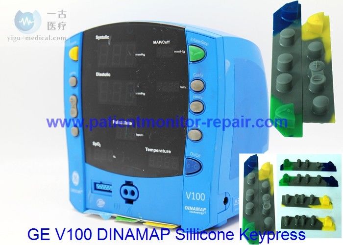 GE V100 Dinamap Patient Monitor Repair Parts Sillicone Keypress Orginal