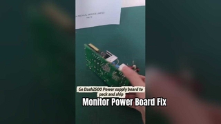 Remplacement de réparation de la carte d'alimentation du moniteur patient DASH2500