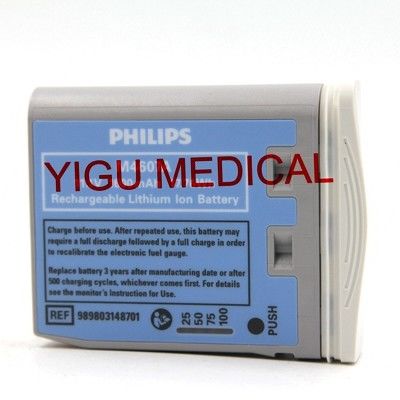 High Capacity 11.1V 1600mAh Patient Monitor Battery Compatible with IntelliVue MP2 X2 Medical Equipment Battery