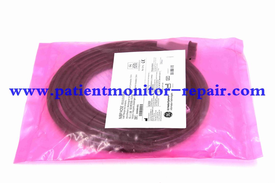 Original GE NIBP HOSE REF 2020980-001 Adult Pediatric Rectangular to Mated Submin Connector 3.6m